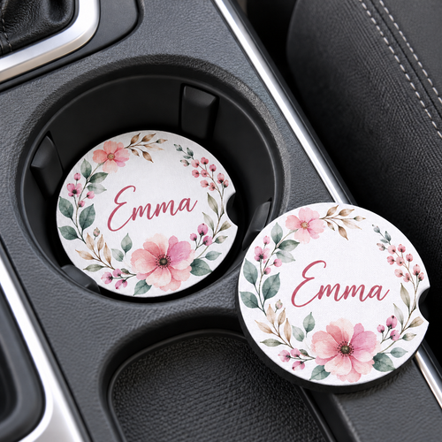 Sous-verre voiture personnalisé – Diamètre 7 cm