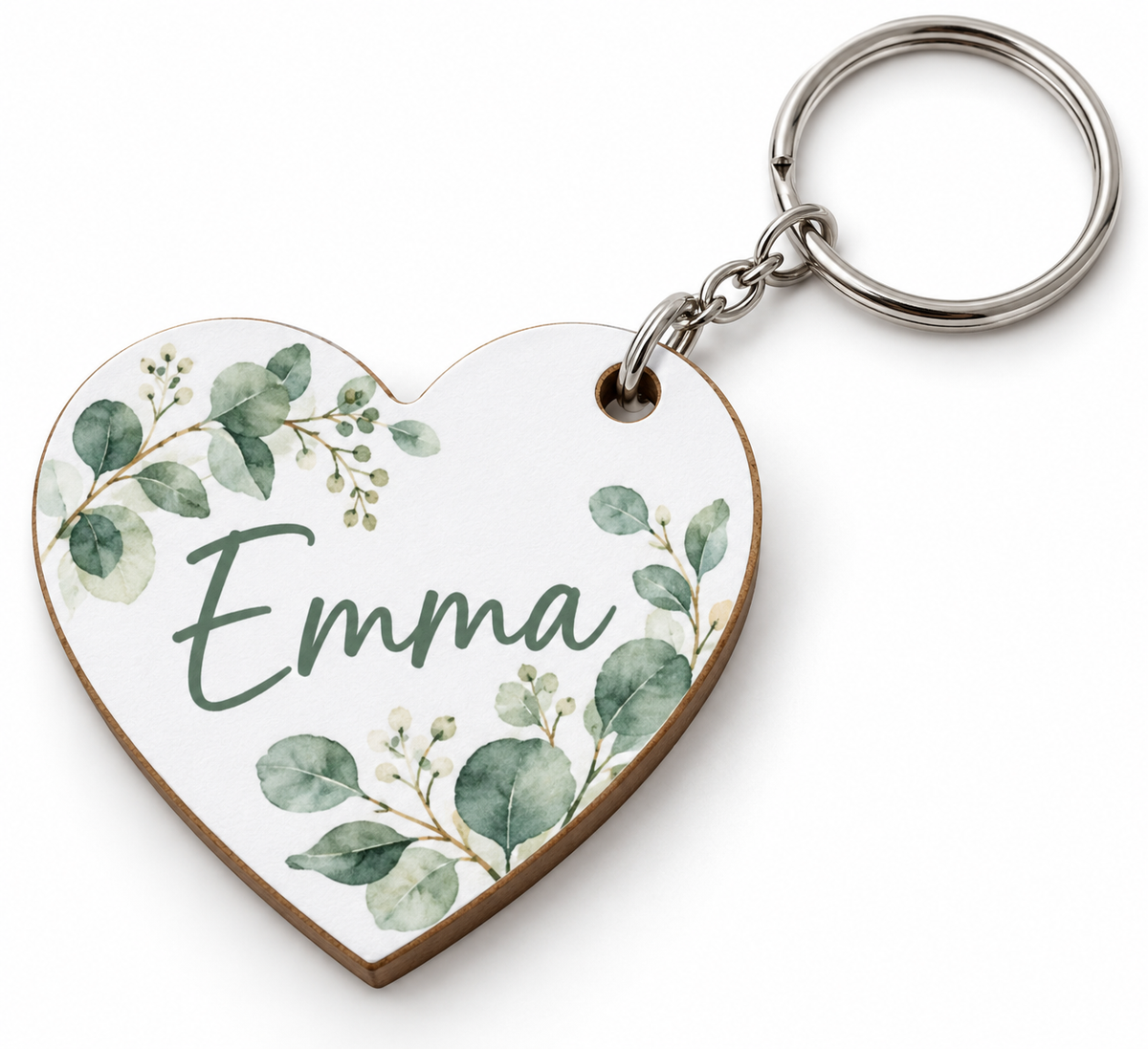 Porte-clés MDF personnalisé recto verso – 4 formes