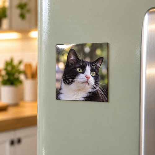 Magnet  personnalisé – Photo, prénom ou motif – Laminé à froid