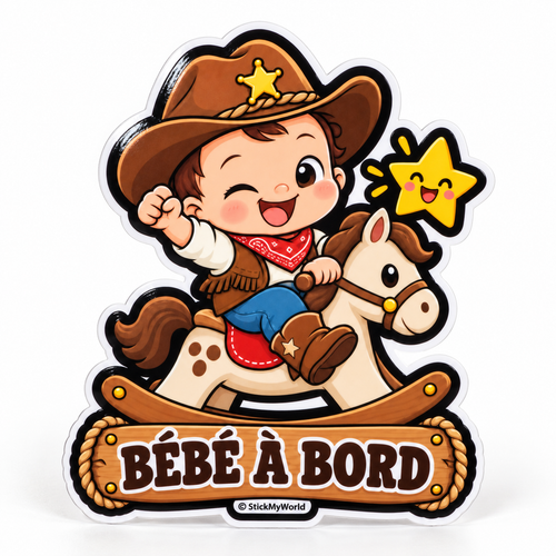 Bébé à bord – Petit cowboy