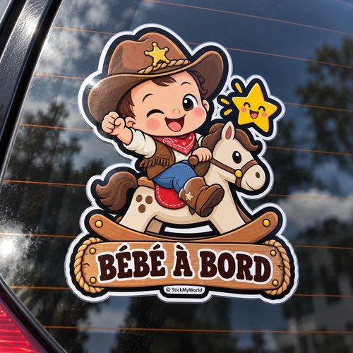 Bébé à bord – Petit cowboy