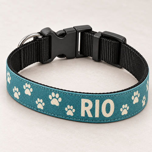 Collier pour chien personnalisé – Prénom et motifs au choix